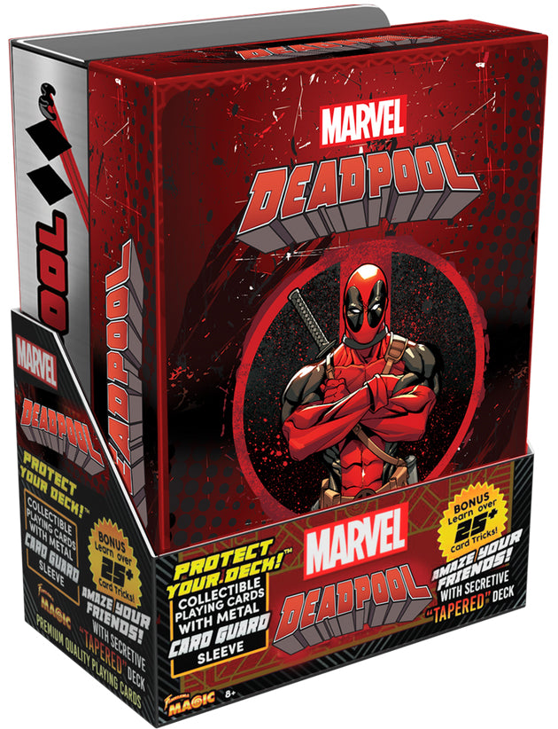 deadpool trading card sleeves MARVEL DeadPool Playing Cards (Plus Card Guard) – Fantasma Magic
