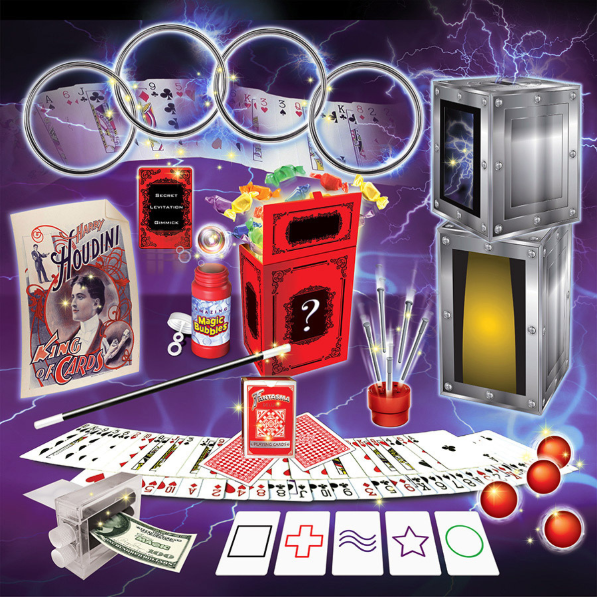 Grand Illusions Magic Set With Houdini Poster – Fantasma Magic