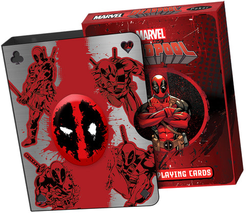 deadpool trading card sleeves MARVEL DeadPool Playing Cards (Plus Card Guard) – Fantasma Magic