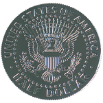 Kennedy Palming Coin (Half Dollar Sized) by You Want It We Got It - Trick