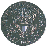 Kennedy Palming Coin (Half Dollar Sized) by You Want It We Got It - Trick