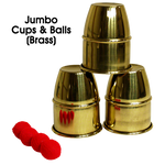 Jumbo Cups & Balls (Brass) by Premium Magic - Trick