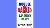 Magnetic Cards (2 pack/Blue) by Chazpro Magic. - Trick