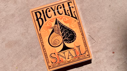 Bicycle Snail (Orange) Playing Cards