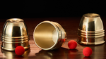 Cups and Balls Set (Brass With Black Matte Inner) by Bluether Magic and Raphael