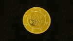 18K Gold Plated Magic Wishing Coin by Alan Wong - Trick