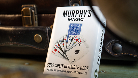 SURE SPLIT Invisible Deck Bicycle (Blue) by Murphy's Magic