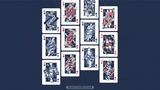 Warriors Of Three Kingdoms (Blue) Playing Cards by YOKAGAME