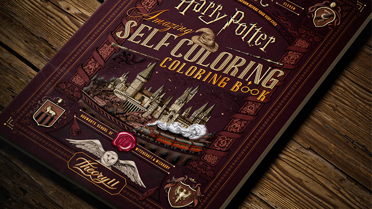 Harry Potter Self-Coloring Book by theory11 | Fantasma Magic