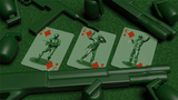Army Men Playing Cards