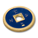 Chinese Coin (CH0021) Blue & Red by Tango Magic - Tricks