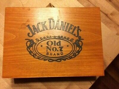 Rare Jack Daniel's Old No 7 Playing Cards In Wooden Box